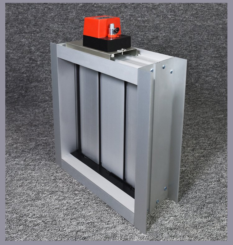 鋁合金電動密閉閥 開關型 信號反饋 方形風量調節(jié)閥 通風管道閥門 -